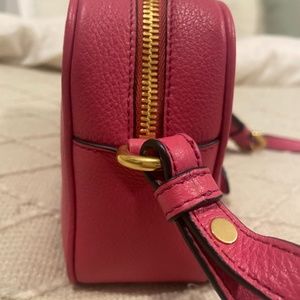 Prada Vitello Phenix Leather Peonia Pink Shoulder Camera Bag